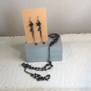 Black onyx fashion jewelry set